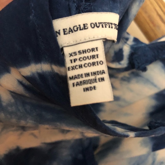 American Eagle Blue tie-dye halter dress - Picture 4 of 4